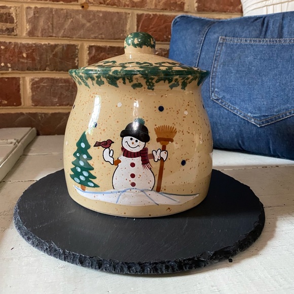 Christmas Snowmen Cookie Jar - Picture 2 of 6